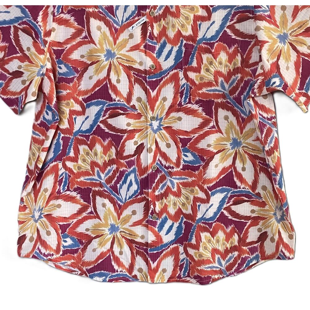 Tommy Bahama Shirt Men's XL "The Bahama Coast" Flora Fusion Stretch NEW - Picture 3 of 15